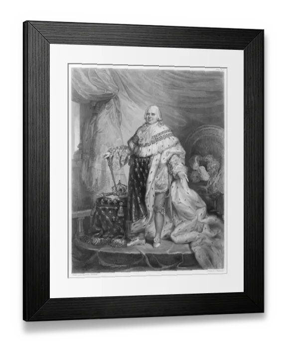 Framed Print : Louis Xviii / Guerin Framed Print : Louis Xviii / Guerin