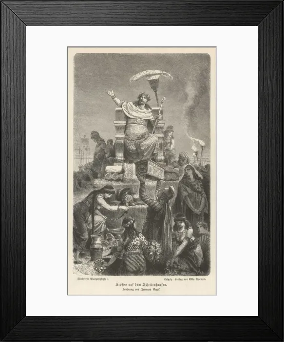 Framed Print : Croesus Funeral Pyre Framed Print : Croesus Funeral Pyre