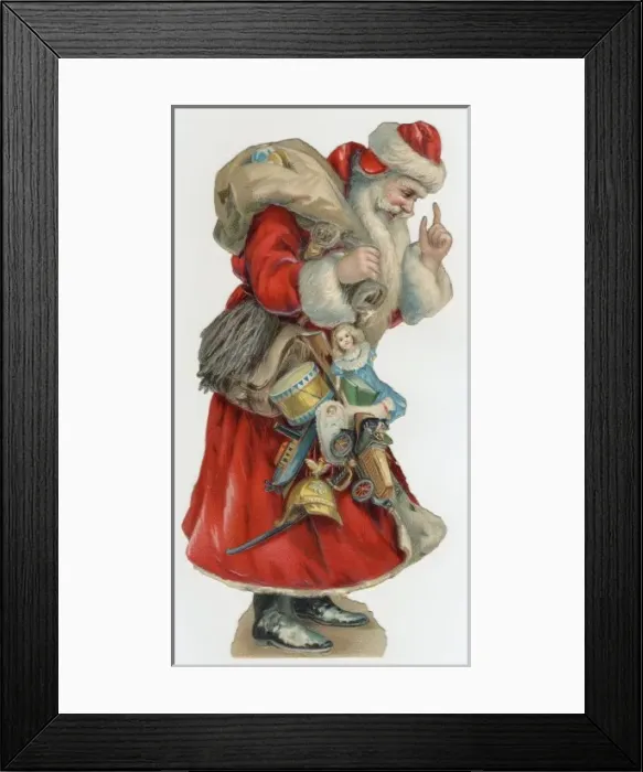 Framed Print : Santa and Toys Framed Print : Santa and Toys