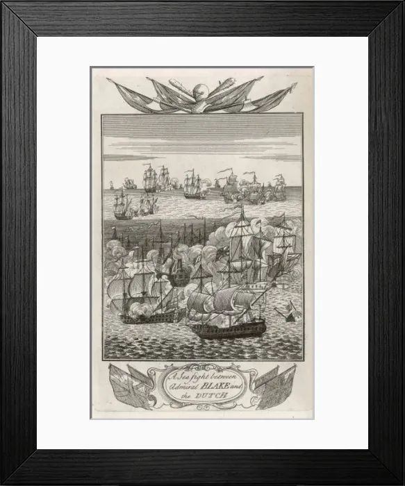 Framed Print : Van Tromp Defeats Blake Framed Print : Van Tromp Defeats Blake