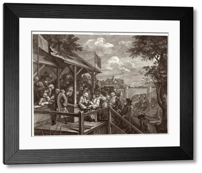 Framed Print : Hogarth Election 3 of 4 Framed Print : Hogarth Election 3 of 4
