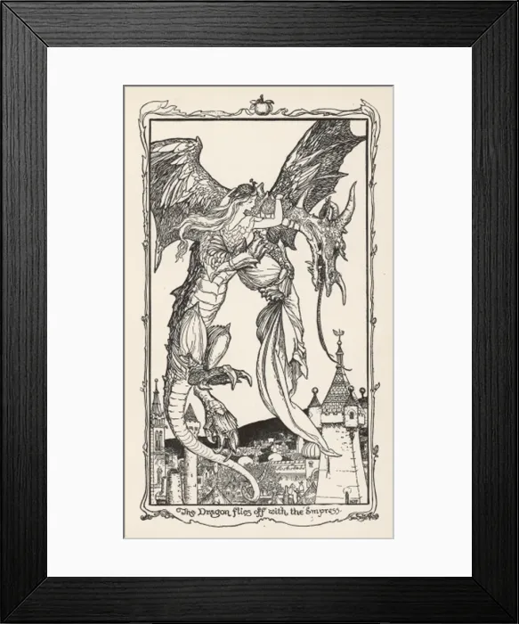 Framed Print : Dragon & Empress Framed Print : Dragon & Empress
