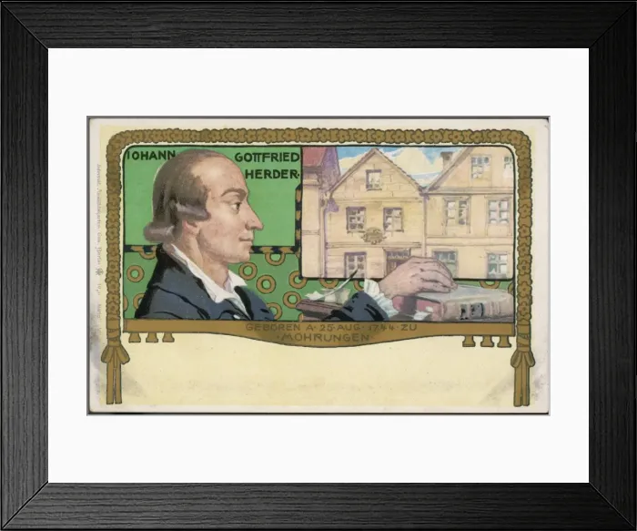 Framed Print : Johann Gottfried Herder Framed Print : Johann Gottfried Herder