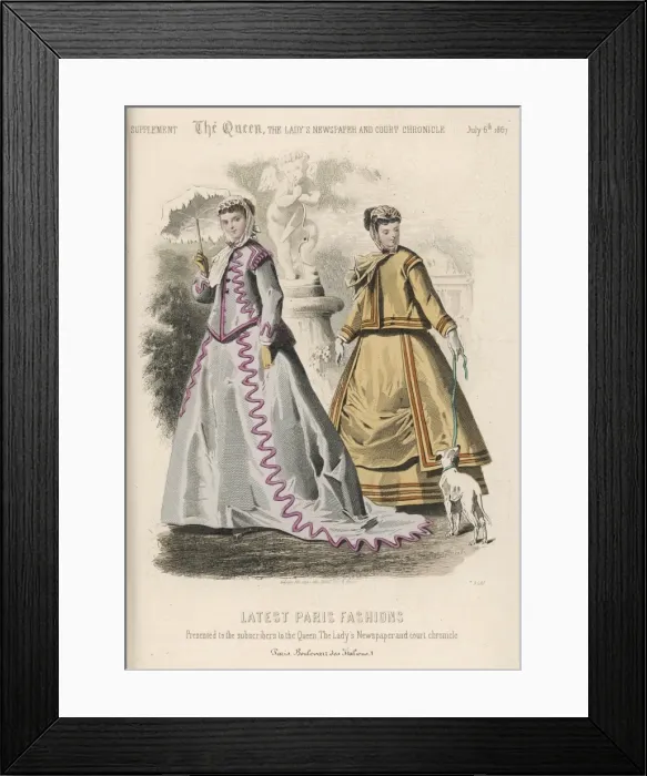 Framed Print : Costume July 1867 Framed Print : Costume July 1867