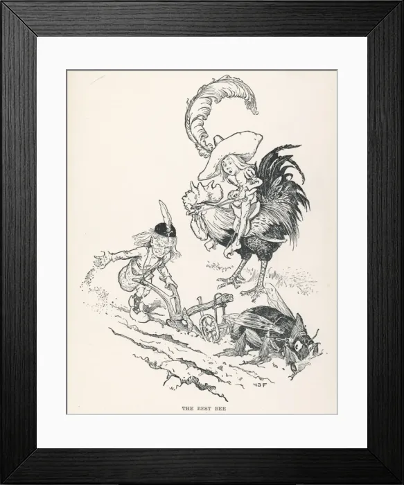 Framed Print : Bee Pulling a Plough Framed Print : Bee Pulling a Plough