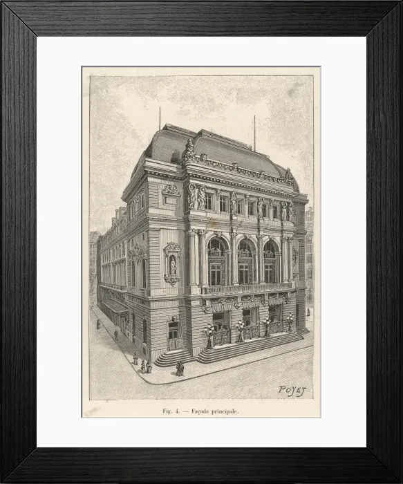 Framed Print : L opera-Comique, Paris Framed Print : L opera-Comique, Paris