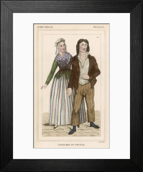 Framed Print : TYPES / FRANCE, 1797 Framed Print : TYPES / FRANCE, 1797