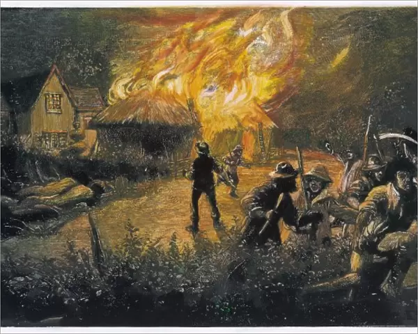 Mob  /  Arson. Kent  /  1830  /  Fire