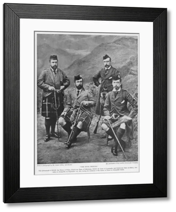 Framed Print : Edward VII & Brothers Framed Print : Edward VII & Brothers