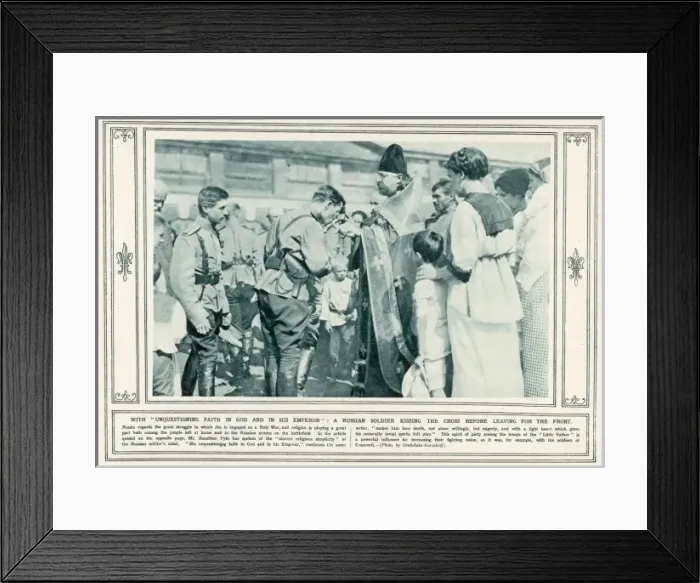 Framed Print : Russian Soldiers Blessed Framed Print : Russian Soldiers Blessed