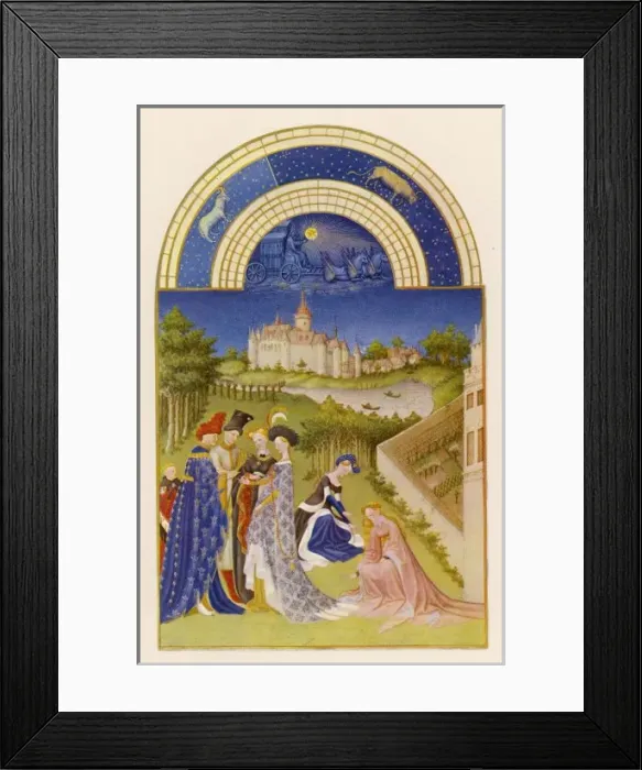Framed Print : Noble Persons in Country Framed Print : Noble Persons in Country