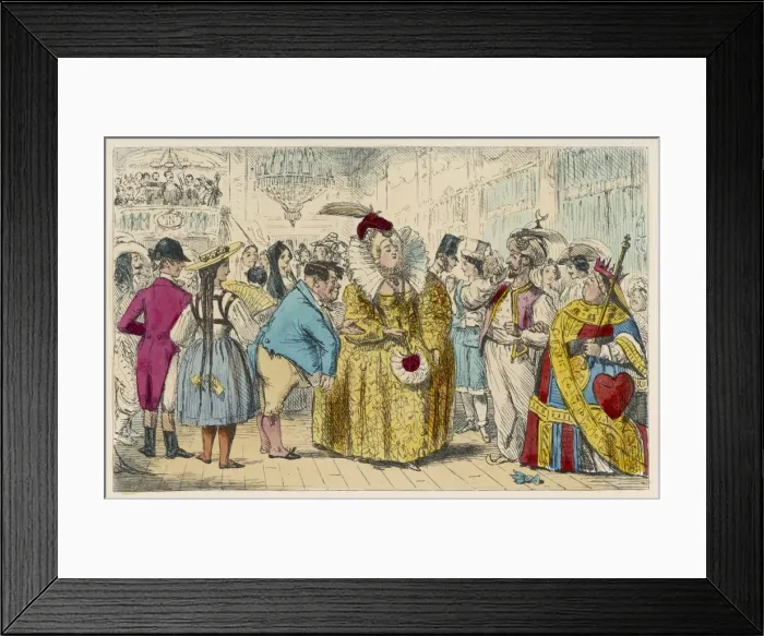 Framed Print : Fancy Dress Party, 1854 Framed Print : Fancy Dress Party, 1854