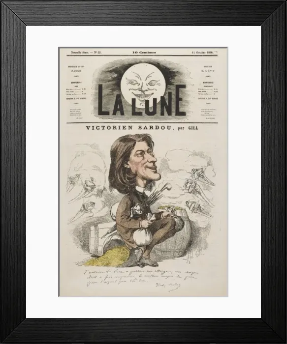 Framed Print : Victorien Sardou (Gill) Framed Print : Victorien Sardou (Gill)