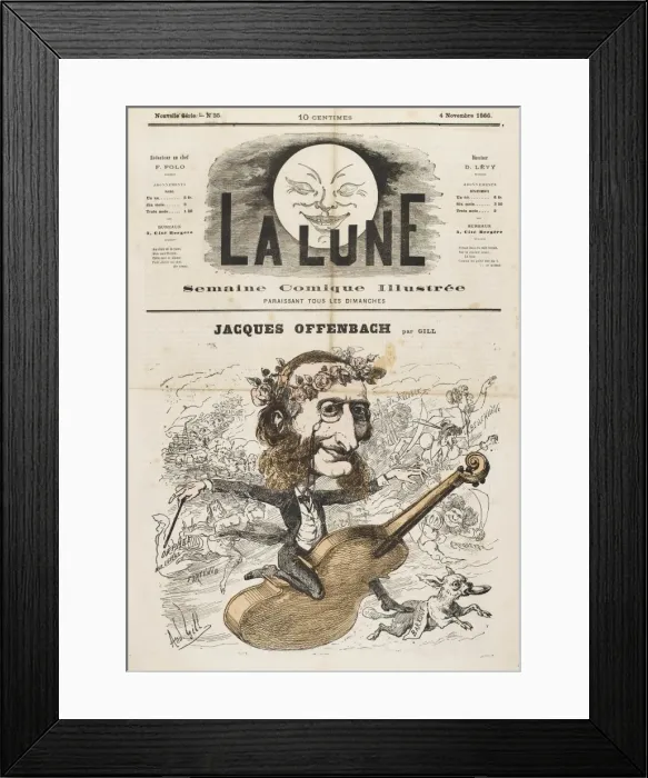 Framed Print : Jacques Offenbach Framed Print : Jacques Offenbach