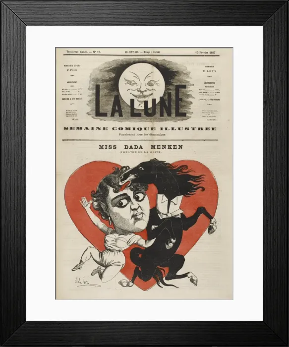Framed Print : Adah Menken / Lune 1867 Framed Print : Adah Menken / Lune 1867