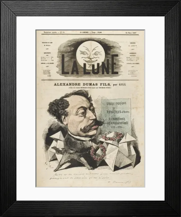 Framed Print : Alexandre Dumas / Lune 67 Framed Print : Alexandre Dumas / Lune 67