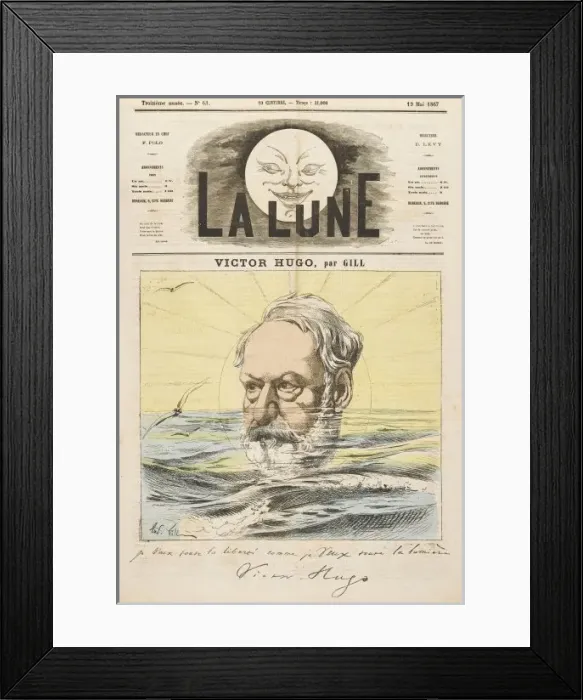 Framed Print : Victor Hugo / Gill Lune Framed Print : Victor Hugo / Gill Lune