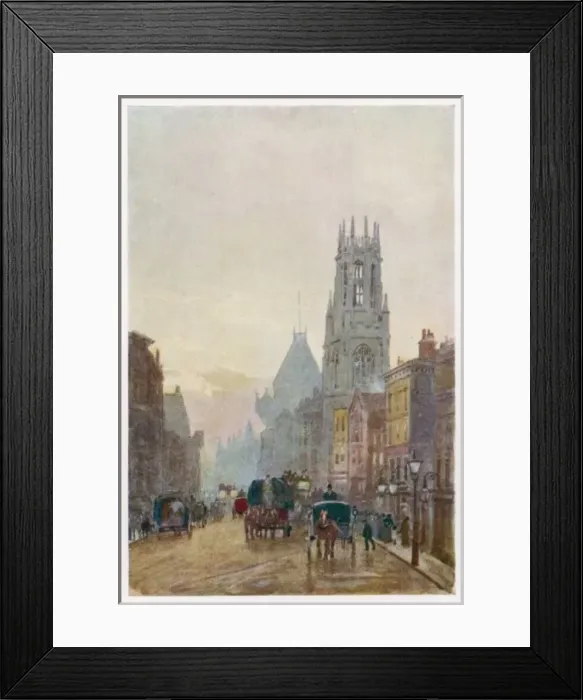 Framed Print : Fleet St / Law Courts 1905 Framed Print : Fleet St / Law Courts 1905