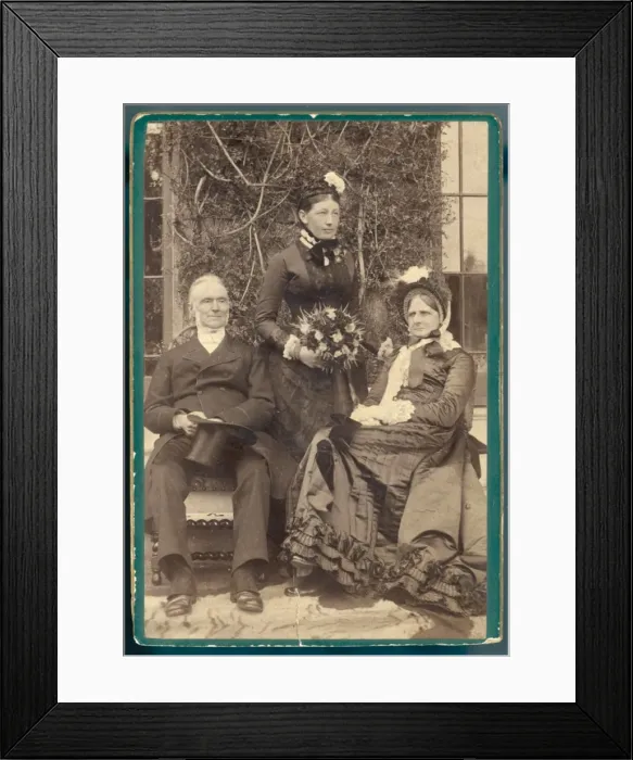 Framed Print : Family Group Photo C1885 Framed Print : Family Group Photo C1885