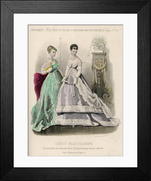 Framed Print : Costume August 1867 Framed Print : Costume August 1867