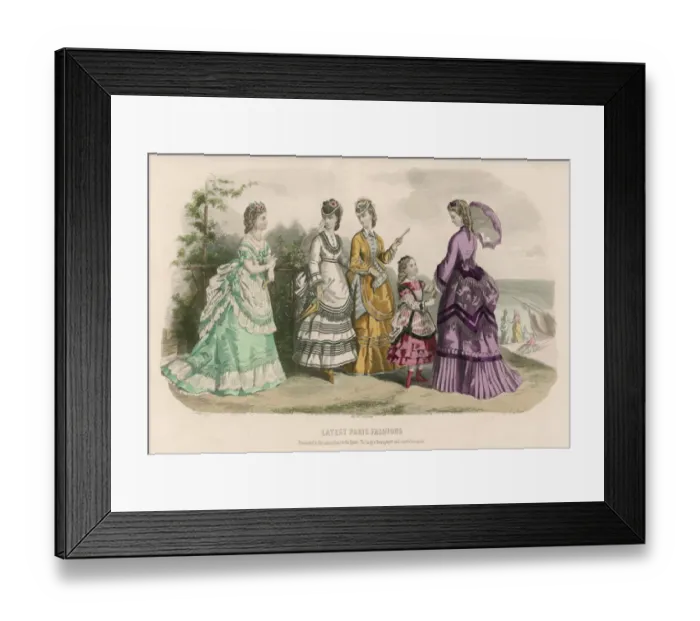 Framed Print : Costume July 1871 Framed Print : Costume July 1871