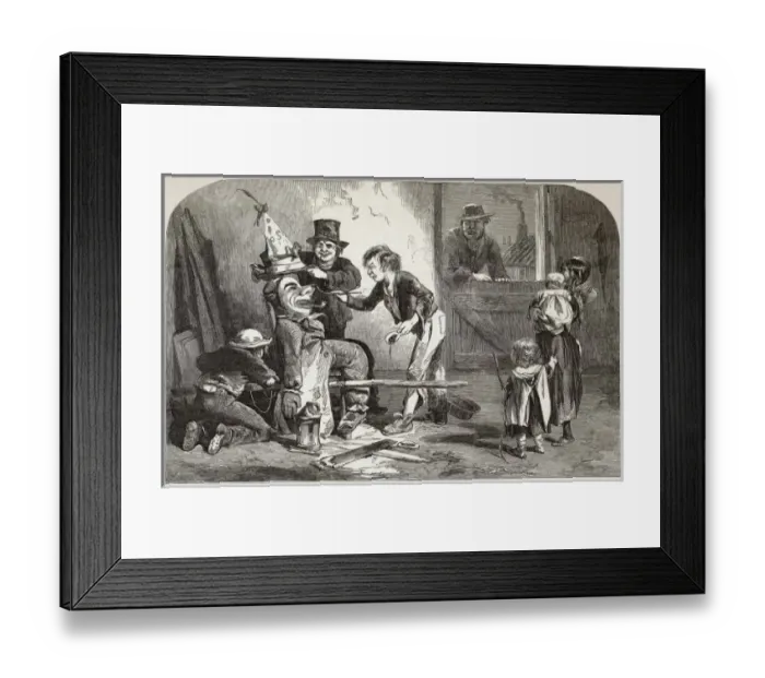 Framed Print : Decorating / Guy / Iln Framed Print : Decorating / Guy / Iln