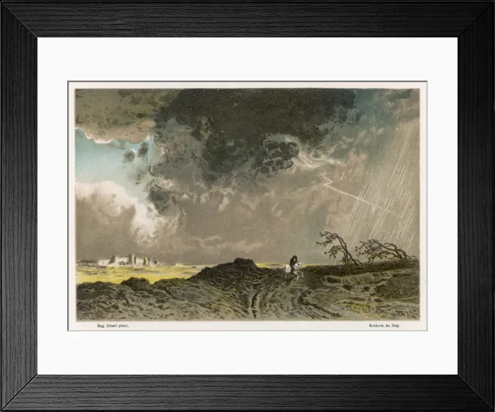 Framed Print : Thunderstorm C1870 Framed Print : Thunderstorm C1870
