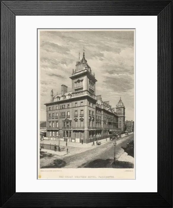 Framed Print : Gt Western Hotel 1880 Framed Print : Gt Western Hotel 1880