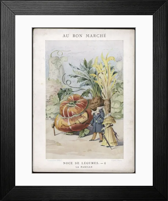 Framed Print : Veg as Human 6 1900 Framed Print : Veg as Human 6 1900