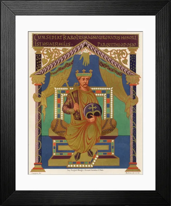 Framed Print : Charles II Le Chauve Framed Print : Charles II Le Chauve