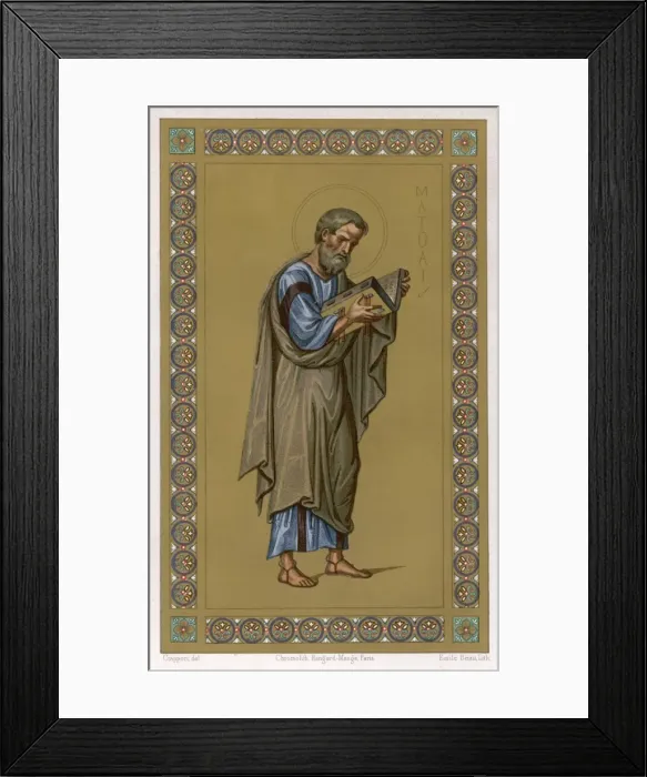 Framed Print : St Matthew / Evang / 10th C Framed Print : St Matthew / Evang / 10th C
