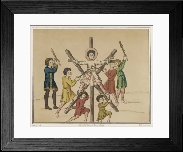 Framed Print : Andrew Crucified Framed Print : Andrew Crucified
