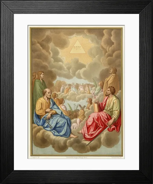 Framed Print : Saints in Heaven Framed Print : Saints in Heaven