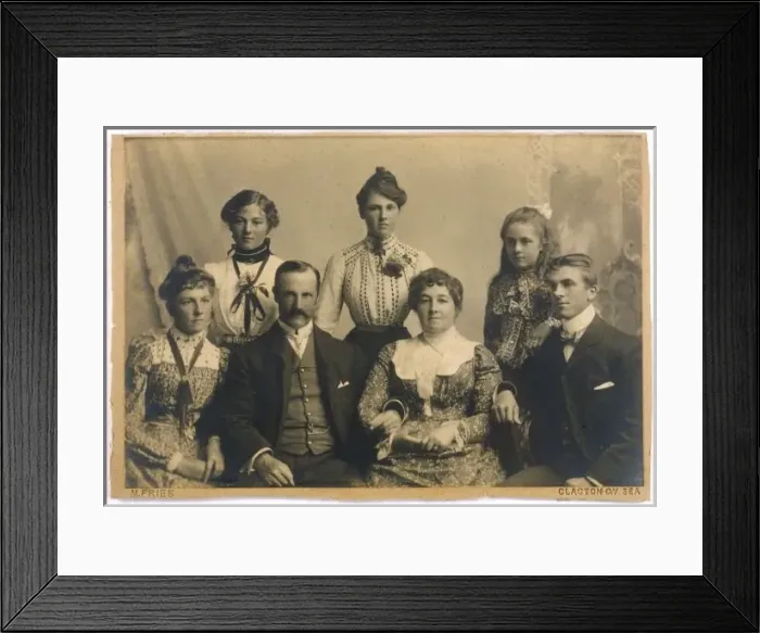 Framed Print : Family Photo C1905 Framed Print : Family Photo C1905