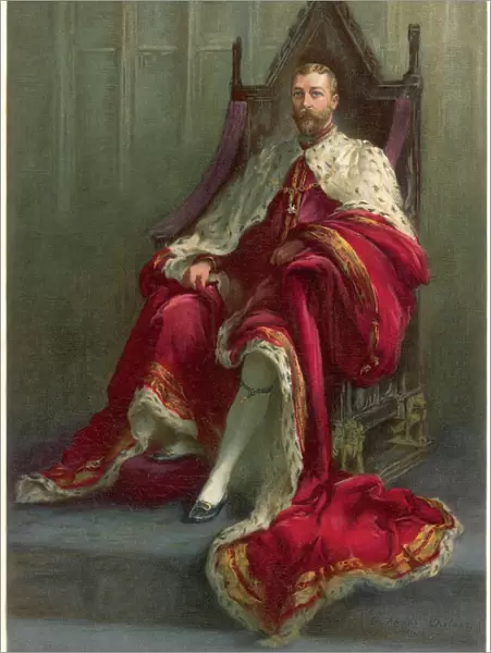 King George V on Throne
