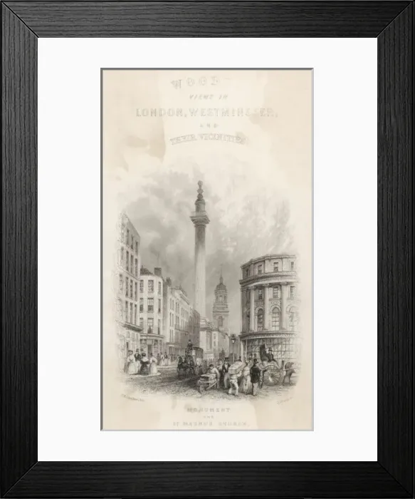 Framed Print : England / London / Monument Framed Print : England / London / Monument