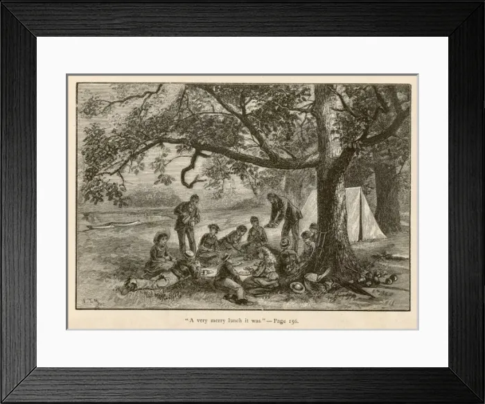 Framed Print : Little Women / Merry Lunch Framed Print : Little Women / Merry Lunch