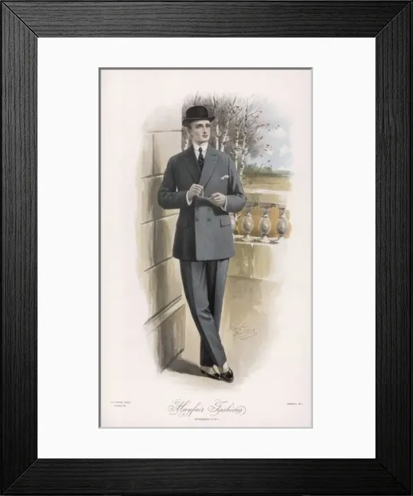 Framed Print : D-B SUIT / 1913 Framed Print : D-B SUIT / 1913