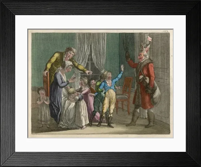 Framed Print : Father C mas / Birch Twig Framed Print : Father C mas / Birch Twig