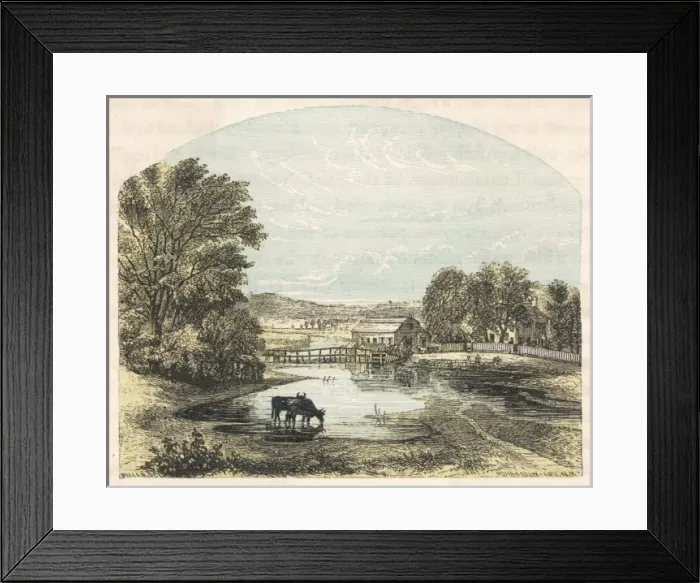 Framed Print : W. Irvings Home / Sleepy H Framed Print : W. Irvings Home / Sleepy H