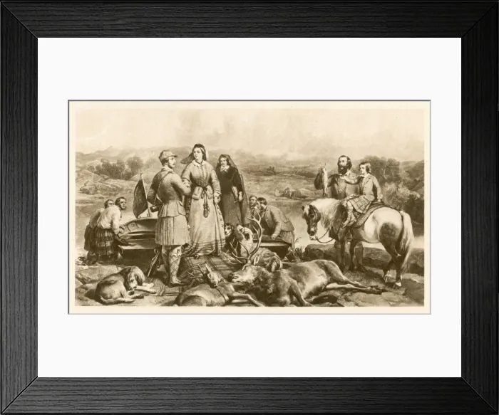 Framed Print : Victoria Hunting 1853 Framed Print : Victoria Hunting 1853