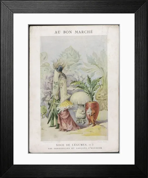 Framed Print : Veg as Human 3 1900