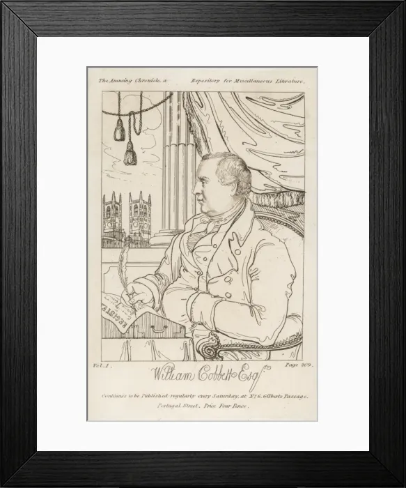 Framed Print : Cobbett / Amusing Chronicl Framed Print : Cobbett / Amusing Chronicl
