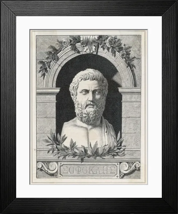 Framed Print : Sophocles / German / Bust Framed Print : Sophocles / German / Bust