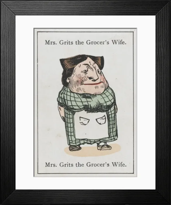 Framed Print : Trade / Grocers / Mrs Grits Framed Print : Trade / Grocers / Mrs Grits