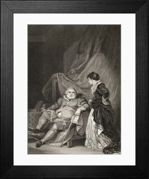 Framed Print : Aged Henry VIII & Parr Framed Print : Aged Henry VIII & Parr