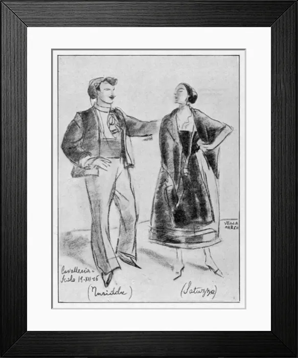 Framed Print : Opera / Mascagni / Rusticana Framed Print : Opera / Mascagni / Rusticana