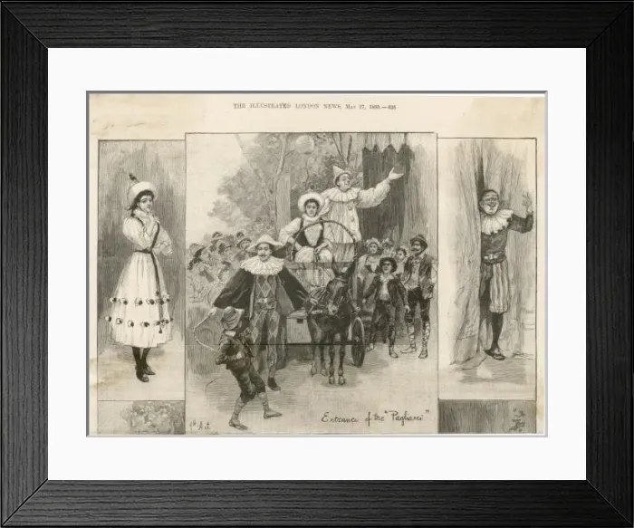 Framed Print : Leoncavallo / I Pagliacci Framed Print : Leoncavallo / I Pagliacci