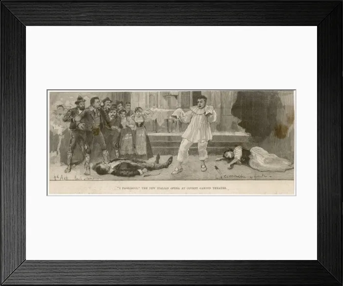 Framed Print : Leoncavallo / I Pagliacci Framed Print : Leoncavallo / I Pagliacci