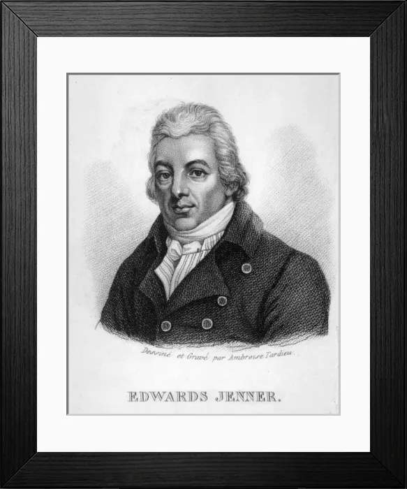 Framed Print : Edward Jenner / Tardieu Framed Print : Edward Jenner / Tardieu